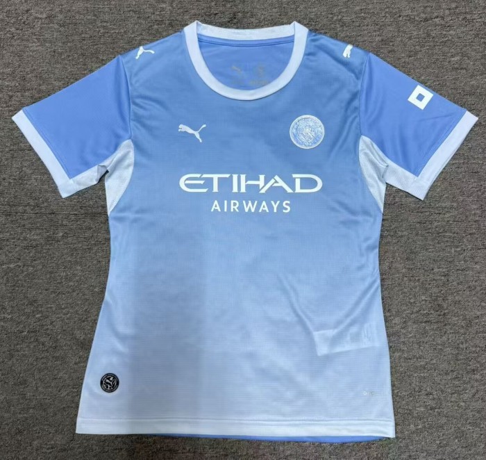26-27 Manchester City Home Women Fans Soccer Jersey (女)