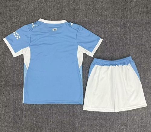 26-27 Manchester City Home Kids Soccer Jersey
