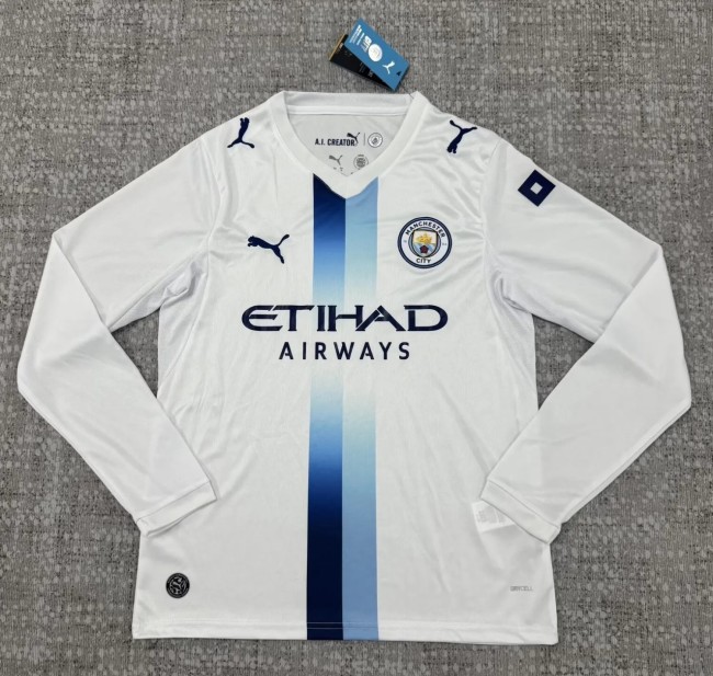 26-27 Manchester City Third Leaked Edition Long Sleeve Fans Soccer Jersey (长袖)