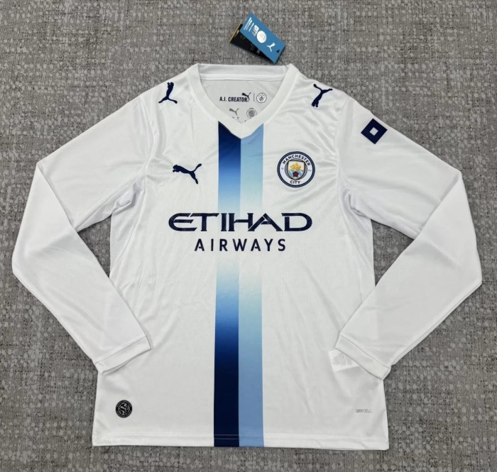26-27 Manchester City Third Leaked Edition Long Sleeve Fans Soccer Jersey (长袖)