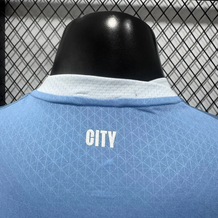 26-27 Manchester City Home Long Sleeve Player Version Soccer Jersey (长袖球员)