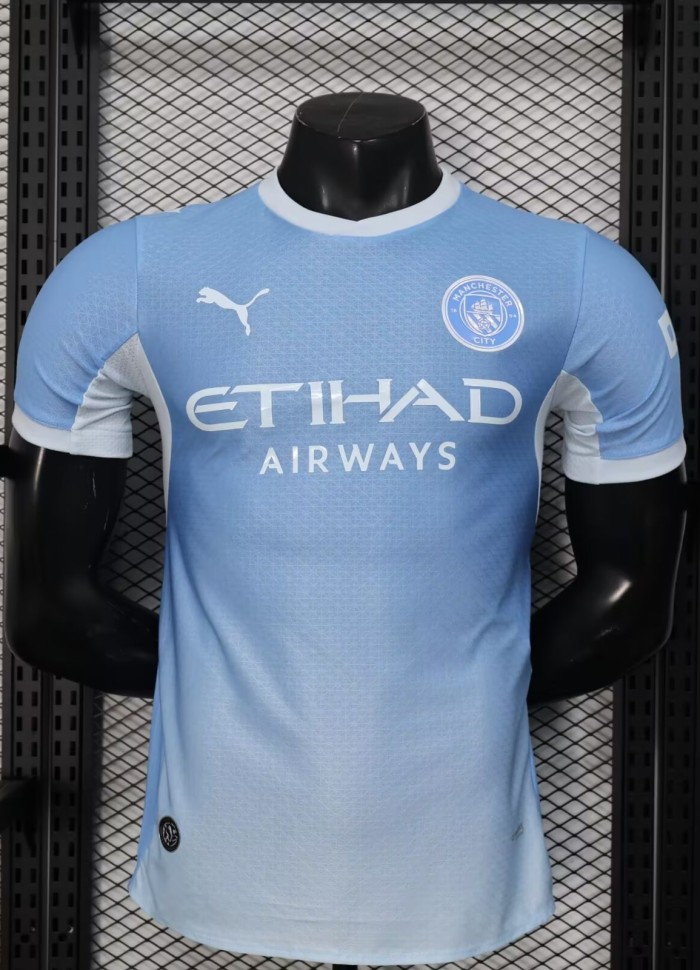 26-27 Manchester City Home Player Version Soccer Jersey