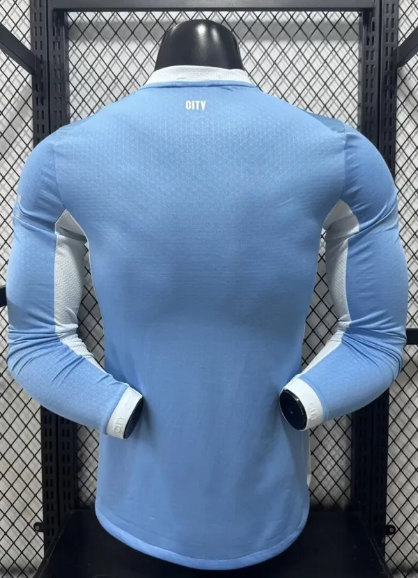 26-27 Manchester City Home Long Sleeve Player Version Soccer Jersey (长袖球员)