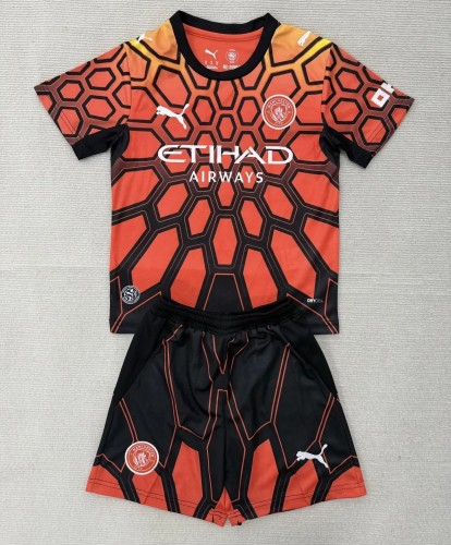 26-27 Manchester City Orange Goalkeeper Adult Suit