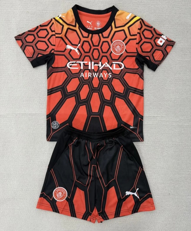 26-27 Manchester City Orange Goalkeeper Adult Suit