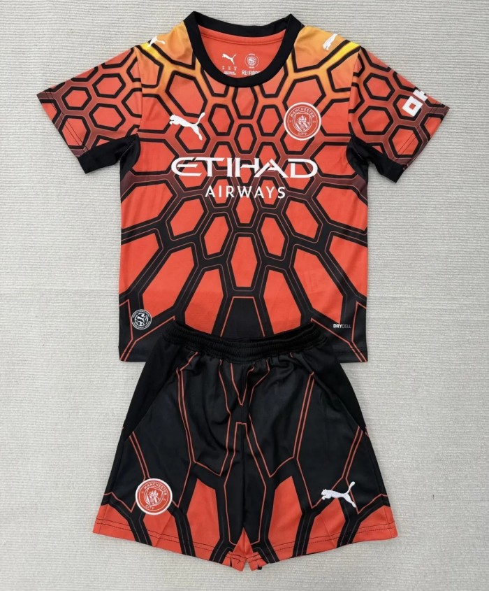 26-27 Manchester City Orange Goalkeeper Adult Suit
