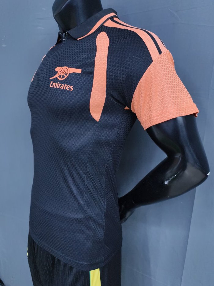 26-27 Arsenal Black Player Version Half Pull Training shirts