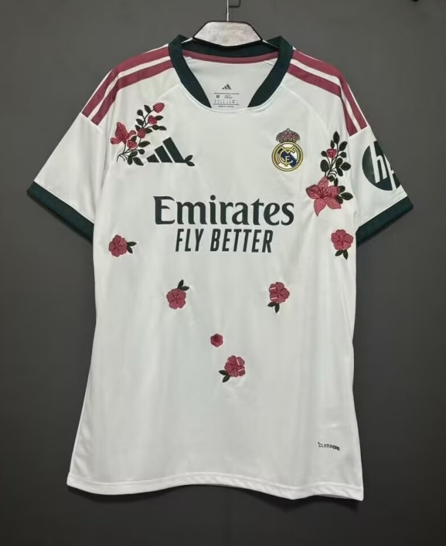 26-27 Real Madrid Home Embroidered Version Fans Soccer Jersey