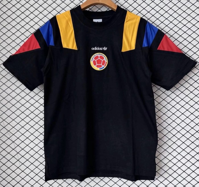 26-27 Colombia Black Cotton T-shirt