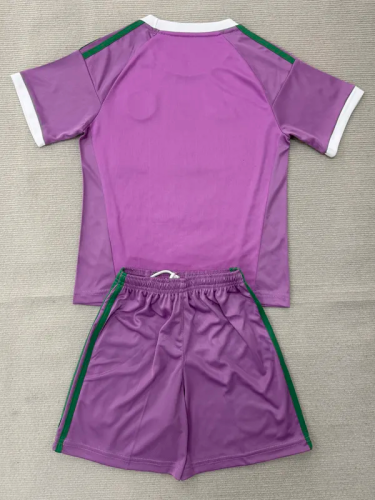 26-27 Manchester United Pink Goalkeeper Kids Soccer Jersey