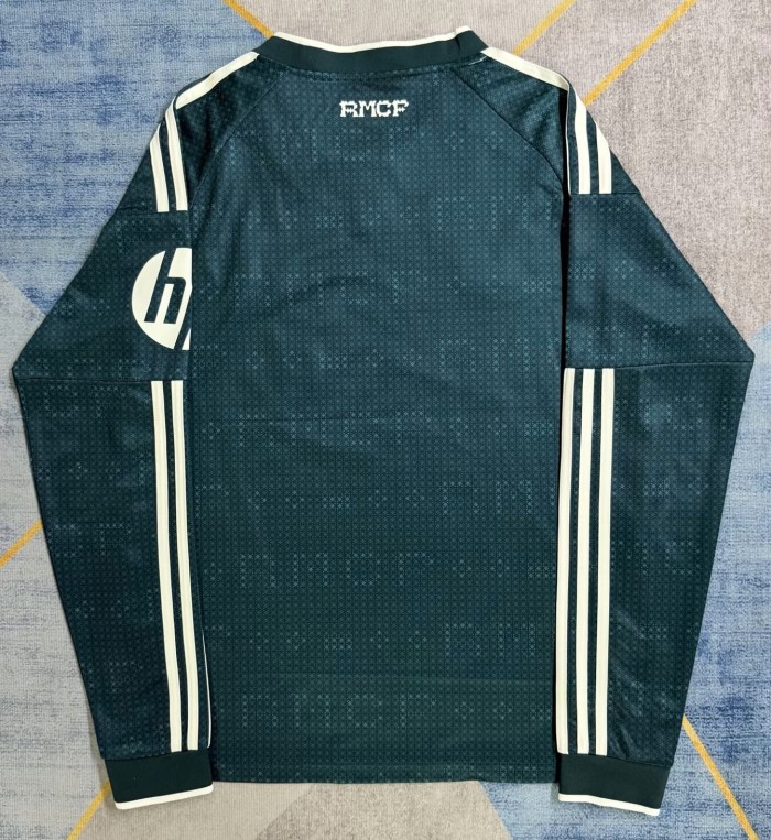 26-27 Real Madrid Away Long Sleeve Fans Soccer Jersey (长袖)