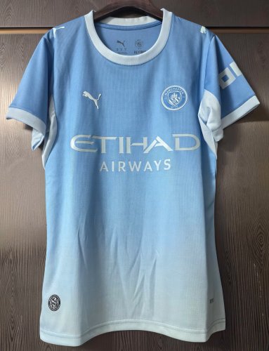 26-27 Manchester City Home Women Fans Soccer Jersey (女)