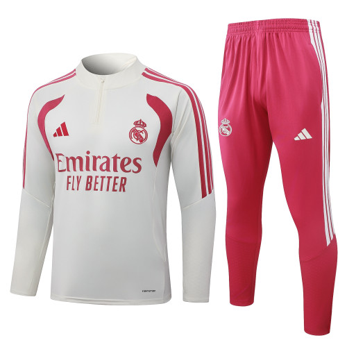 26-27 Real Madrid High Quality Half Pull Tracksuit