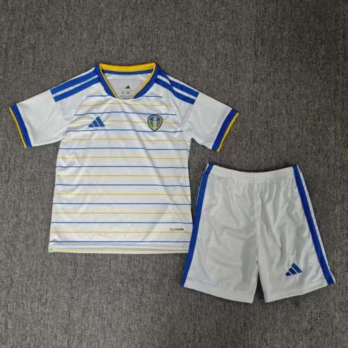 26-27 Leeds United Home Kids Soccer Jersey