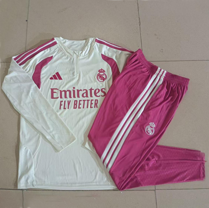 26-27 Real Madrid High Quality Half Pull Tracksuit