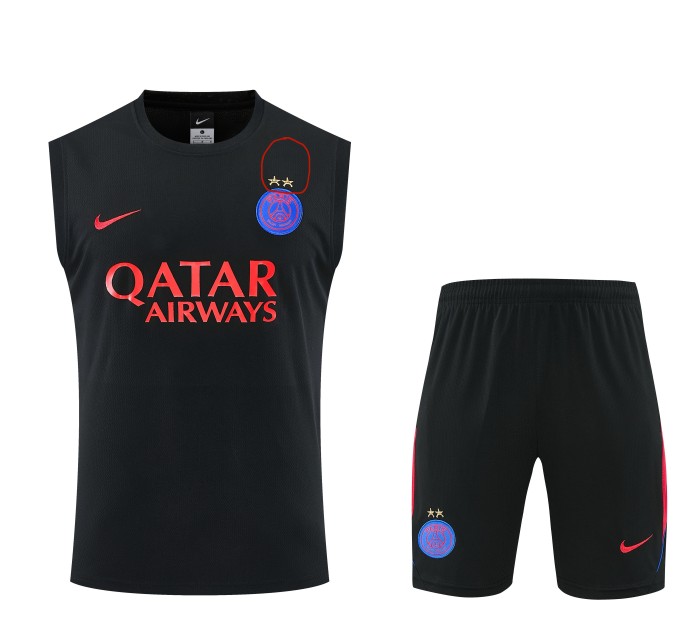26-27 Paris Saint-Germain High quality Tank Top And Shorts Suit (With 2 Star)*两颗星