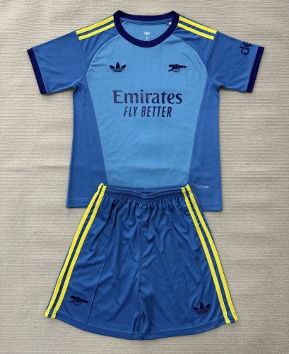 26-27 Arsenal Blue GoalKeeper Kids Soccer Jersey