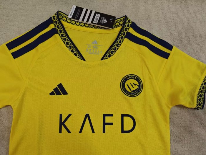 26-27 AL-Nassr Home Kids Soccer Jersey