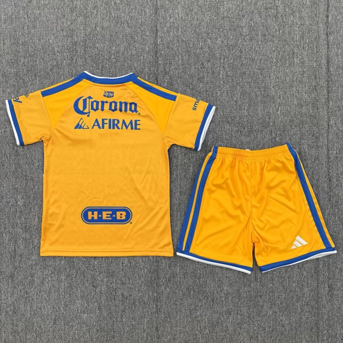26-27 Tigres UANL Home Kids Soccer Jersey