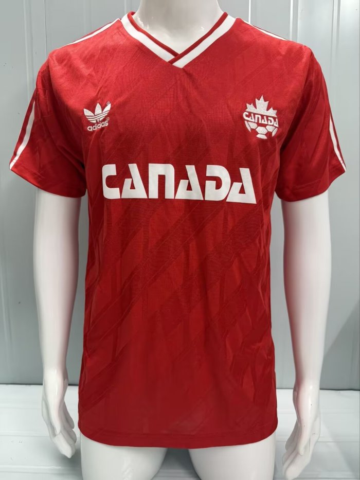 1986 Canada Away Retro Fans Soccer Jersey