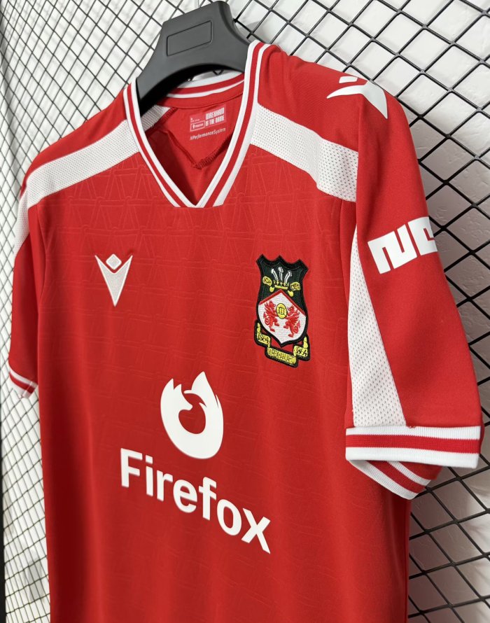 26-27 Wrexham FC Home Fans Soccer Jersey