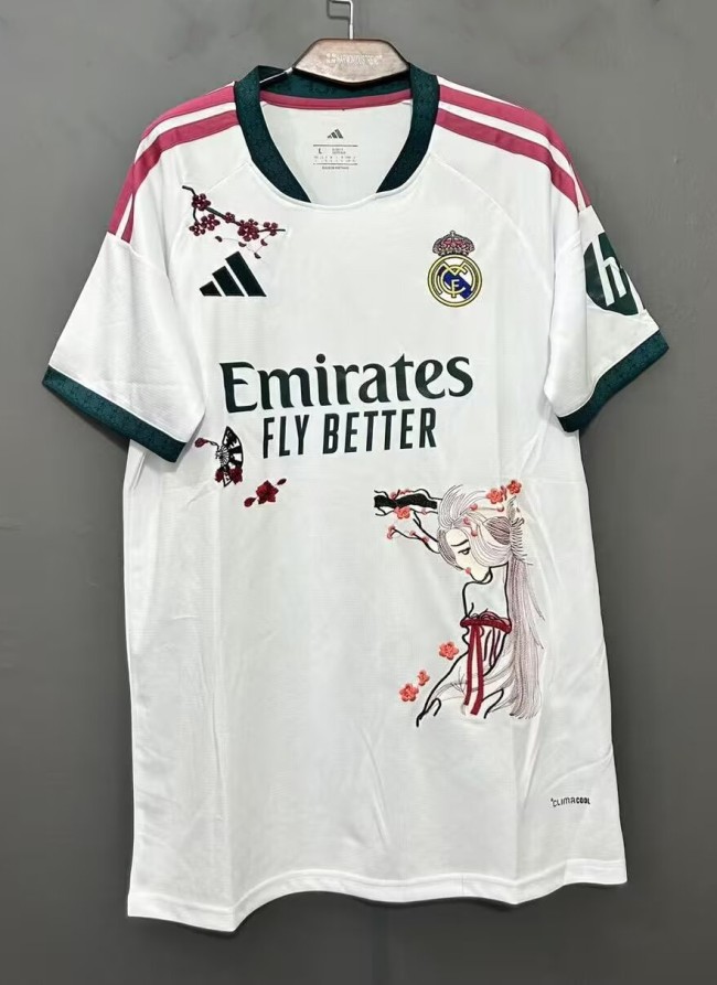 26-27 Real Madrid Home Embroidered Version Fans Soccer Jersey