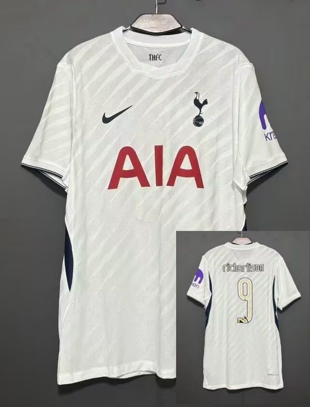 26-27 Tottenham Hotspur Home Embroidered Version Fans Soccer Jersey