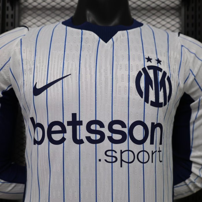 26-27 Inter Milan Away Long Sleeve Player Version Soccer Jersey*长袖球员