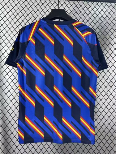 26-27 Spain Blue Training shirts  (With 2 Star)*两颗星