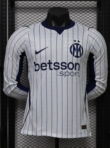 26-27 Inter Milan Away Long Sleeve Player Version Soccer Jersey*长袖球员