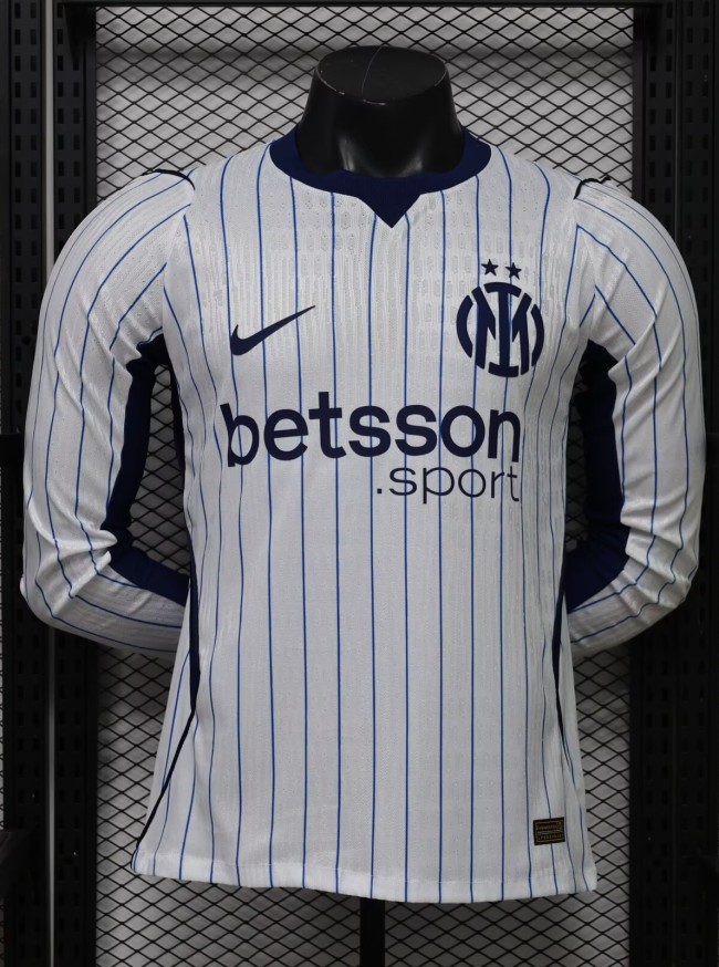 26-27 Inter Milan Away Long Sleeve Player Version Soccer Jersey*长袖球员