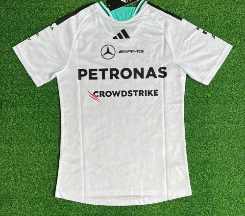 2026 Benz New Pattern Player Version Heat Transfer Printing Short Sleeve Racing Suit