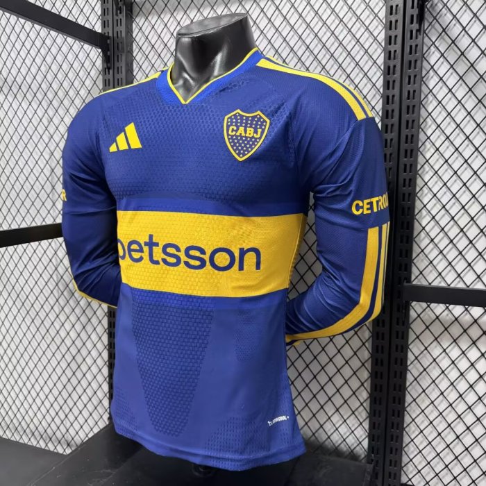 26-27 Boca Juniors Home Long Sleeve Player Version Soccer Jersey*长袖球员