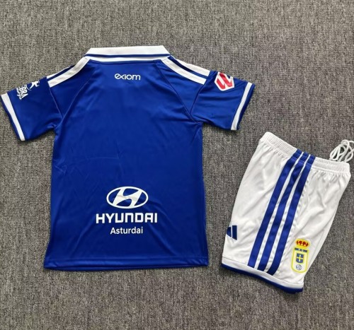 26-27 Real Oviedo Home Kids Soccer Jersey
