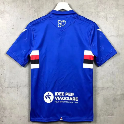 26-27 Sampdoria Home Fans Soccer Jersey