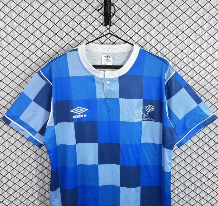 1987-1989 Derby County Away Retro Soccer Jersey