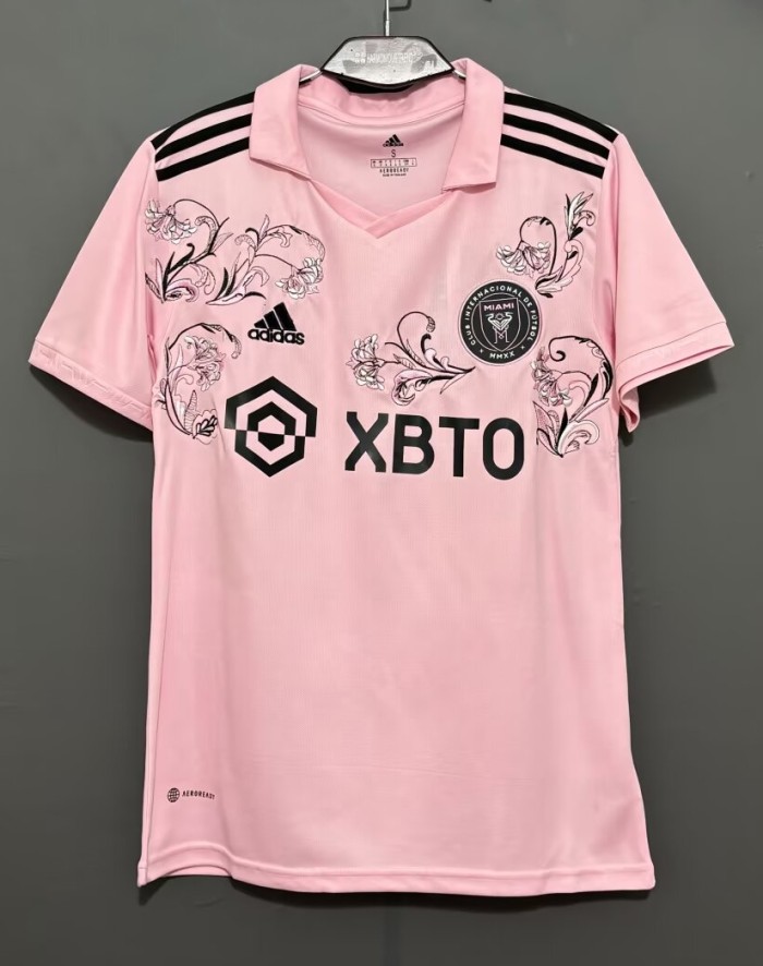 22-23 Inter Miami Home Embroidered Version Fans Soccer Jersey