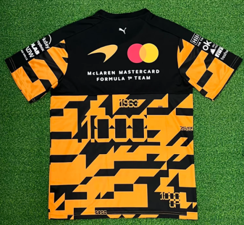 2026 McLaren New Pattern Heat Transfer Printing Short Sleeve Racing Suit