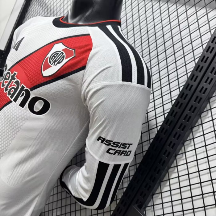 26-27 River Plate Home Long Sleeve Player Version Soccer Jersey*长袖球员