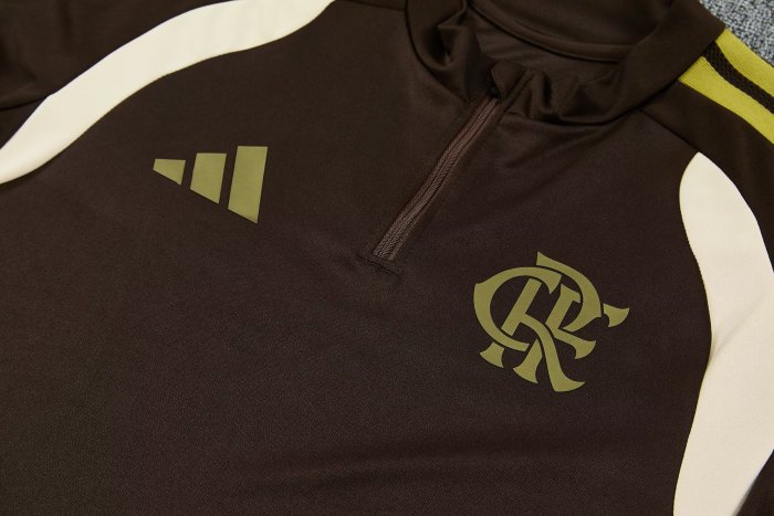 26-27 Flamengo High Quality Half Pull Tracksuit