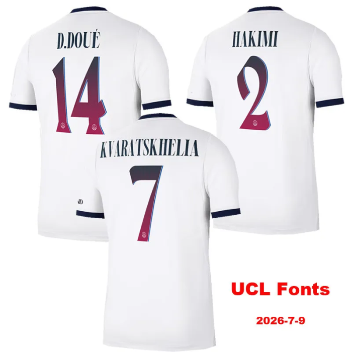 26-27 PSG Away Women Fans Soccer Jersey (女)