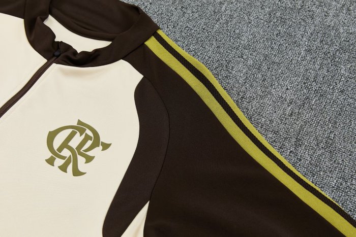 26-27 Flamengo High Quality Half Pull Tracksuit