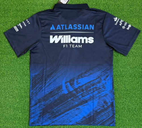 2026 Williams New Pattern Heat Transfer Printing Short Sleeve Racing Suit*有领