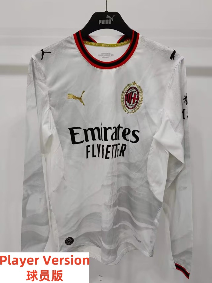 26-27 ACM Away Long Sleeve Player Version Soccer Jersey*长袖球员