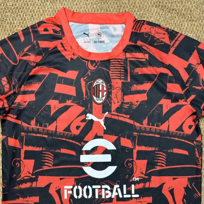 26-27 ACM Red Goalkeeper Fans Soccer Jersey