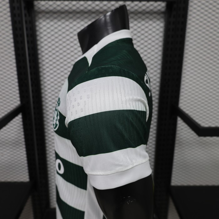 26-27 Sporting Lisbon Home Player Version Soccer Jersey