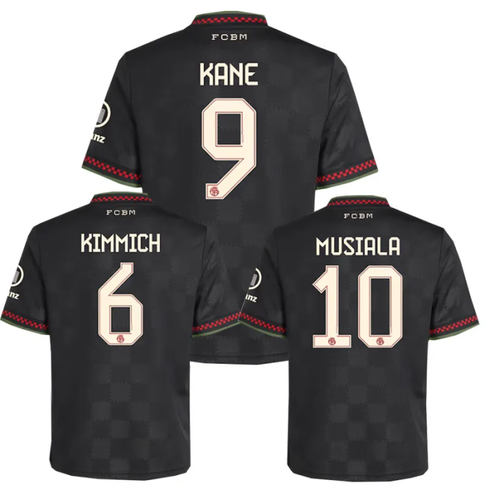 25-26 Bayern Third Embroidered Version Fans Soccer Jersey