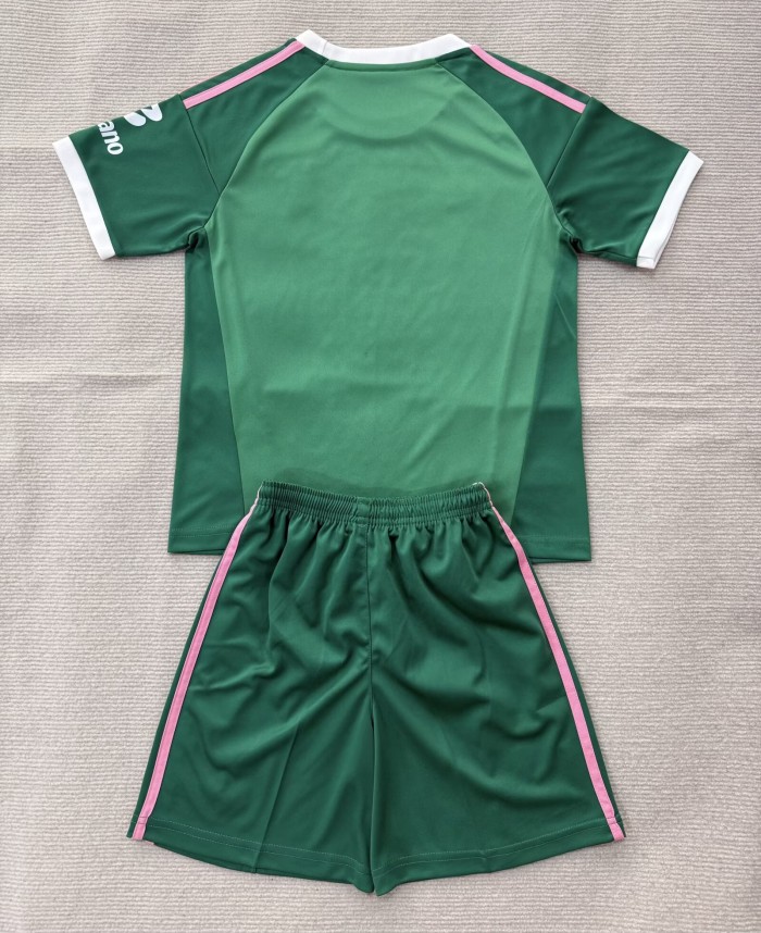 26-27 Aston Villa Green GoalKeeper Kids Soccer Jersey
