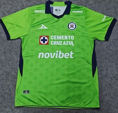 26-27 Cruz Azul Green GoalKeeper Fans Soccer Jersey
