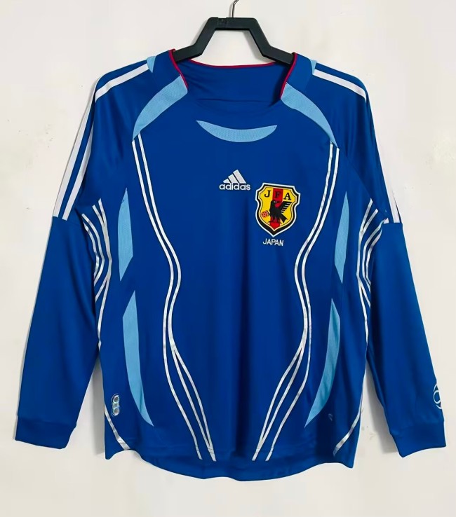2006 Japan Home Long Sleeve Retro Soccer Jersey